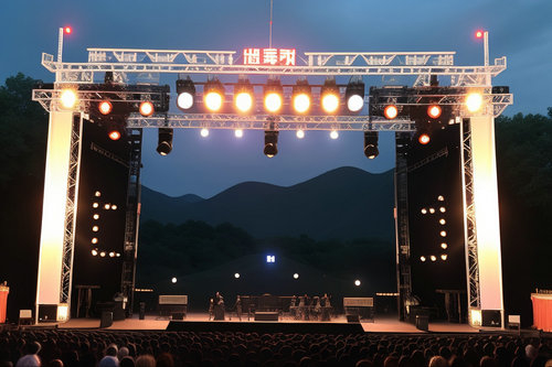 鄭州農村辦喜事搭建桁架和背景板的費用大概是多少?